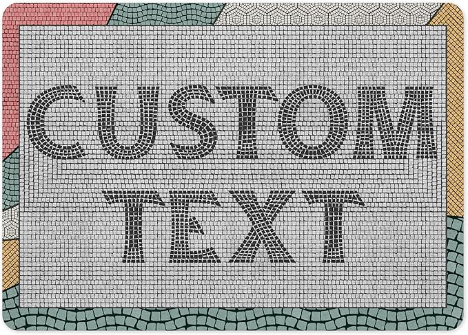 Custom Sign, Custom Street Sign, 11 Font Colors, 13 Font Styles, 4 Hole Options, 22 Sizes, 10x14 Inches, Rust Free DiBound, Fade Resistant, Made in USA by My Sign Center (Fauxsaic 2)