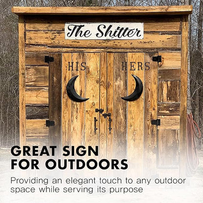The Sign Shoppe Rustic Custom Metal Sign - Custom Sign for Indoor or Outdoor Use (Rustic Tan Double Border, 15 inches x 4 inches)
