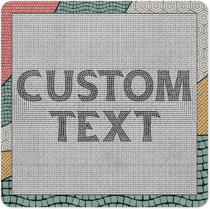 Custom Sign, Custom Street Sign, 11 Font Colors, 13 Font Styles, 4 Hole Options, 22 Sizes, 24x24 Inches, Rust Free DiBound, Fade Resistant, Made in USA by My Sign Center (Fauxsaic 2)