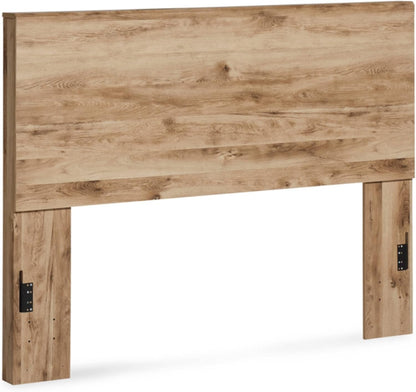 Signature Design by Ashley Hyanna Rustic Decorative Laminate Panel Headboard ONLY, Queen, Brown