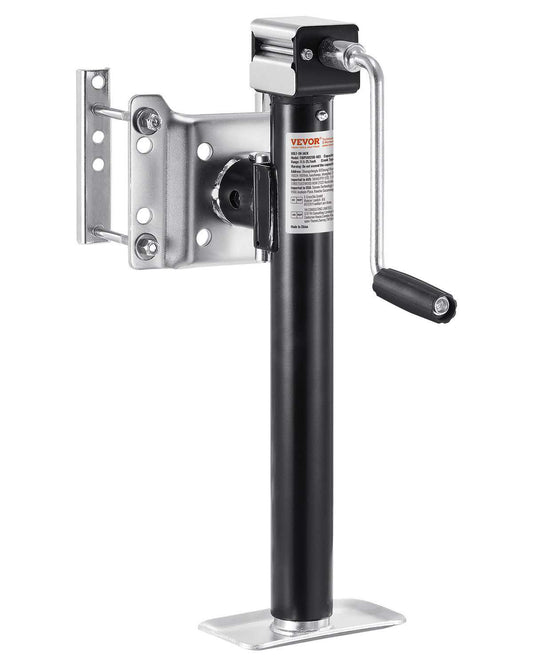 Trailer Jack, 5000 lbs Dynamic Load Capacity, Heavy Duty Swivel Bolt-on Trailer Jack, 14.3" Lift Trailer Jack Stand with Handle for RV Trailer, Horse Trailer, Utility Trailer, and Yacht Trailer