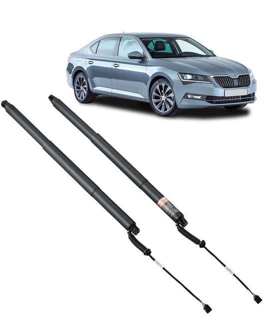 Rear Left & Right Tailgate Power Lift Support, Compatible with 2015-2020 Skoda Superb III 3V5 Estate, Electric Tailgate Liftgate Power Hatch Shock Strut Replace OE# 3V9827851B 3V9827852B (2PCS)