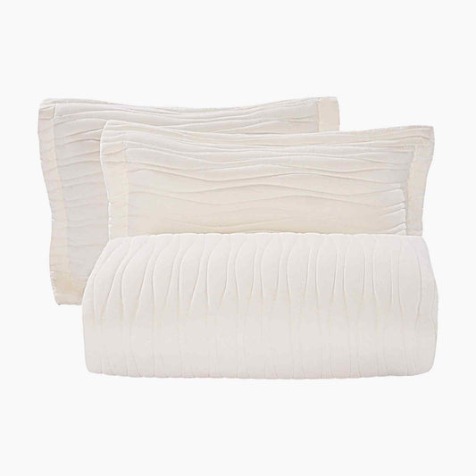 Queen Quilt Set, 3-Piece Lightweight Comforter, Microfiber Queen Size Bedding Set, Beige Bedspreads with 1 Quilt and 2 Pillow Shams, Lightweight Bedspread Coverlet Bedding Set, for All Season