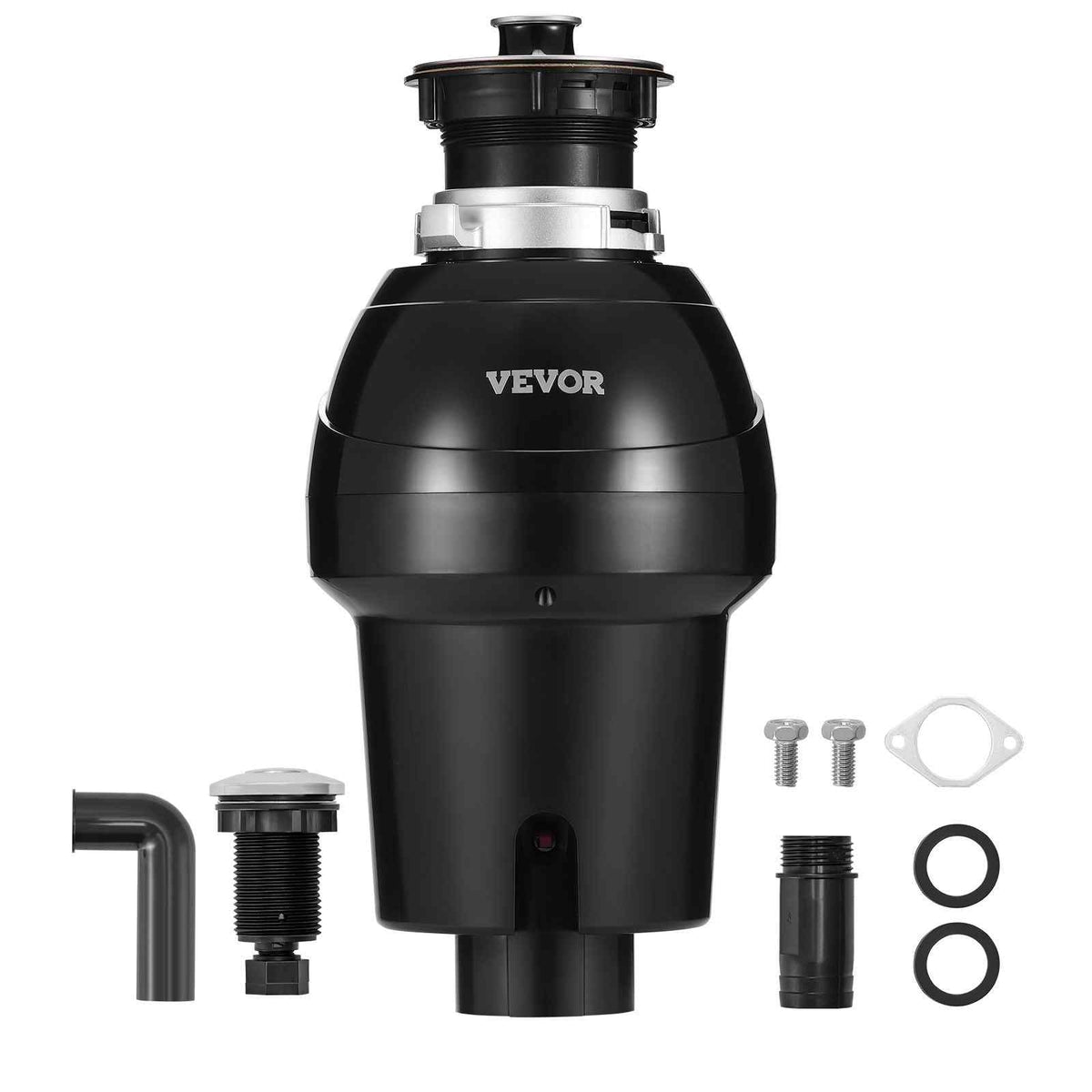 Garbage Disposal, 1HP 3270RPM Continuous Feed Food Waste Disposer, EZ Connect Food Waste Grinding System with Sound Reduction, Power Cord & Splash Guard for Kitchen Sinks