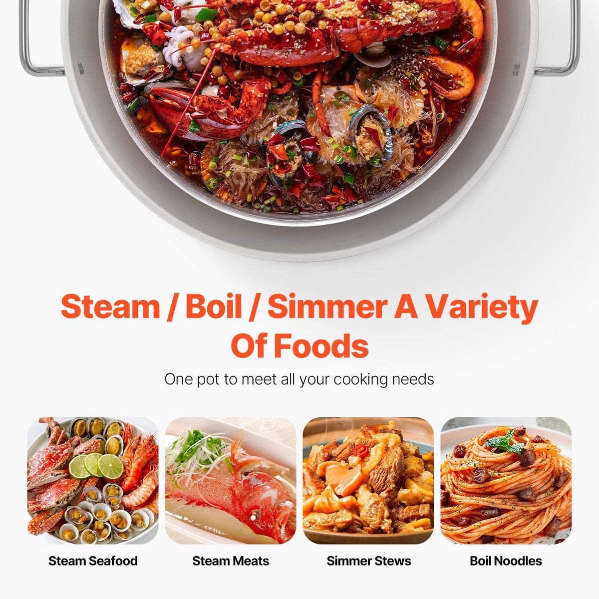 60 Qt Seafood Boiling Kit with Strainer, Outdoor Seafood Boil Pot and Basket, Cooking Set for Crab Crawfish Lobster Boiling, Aluminum Stockpot with 100,000 BTUs Propane Burner and Steamer Rack