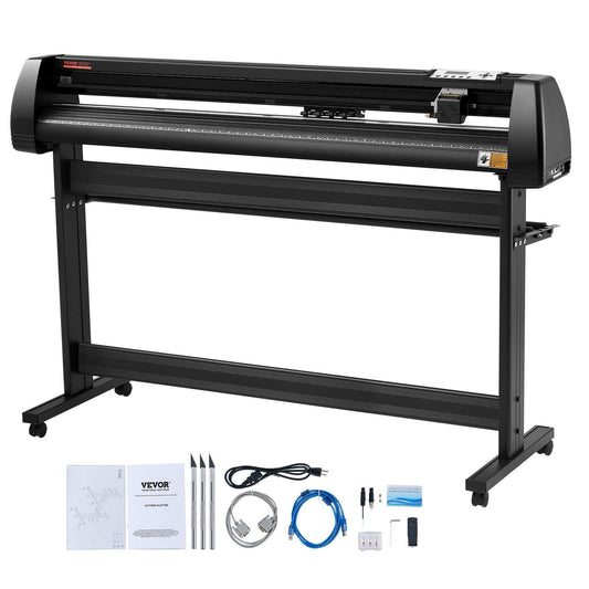 Vinyl Cutter Plotter Machine, 53" Signmaster Software Sign Making Machine, 1350mm Paper Feed Vinyl Cutter Plotter with Stand (53" 1350mm)