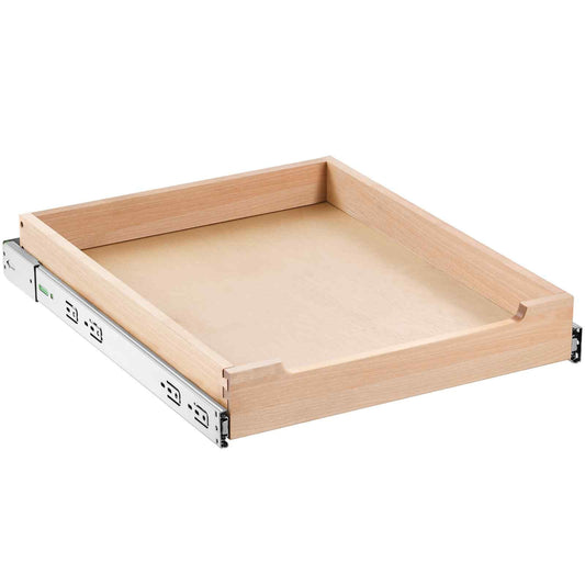 Pull Out Cabinet Organizer, 17"W x 21"D Cabinet Drawer, Soft Close Slide out Shelf, Heavy-Duty Sliding Wood Drawer, Bottom and Side Assembly Base Cabinet Organization for Kitchen Pantry Bathroom