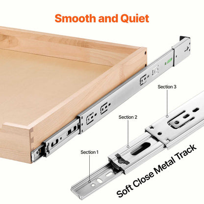 Pull Out Cabinet Organizer, 20"W x 21"D Cabinet Drawer, Soft Close Slide out Shelf, Heavy-Duty Sliding Wood Drawer, Bottom and Side Assembly Base Cabinet Organization for Kitchen Pantry Bathroom