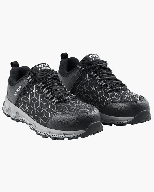Steel Toe Shoes for Men, US Size 10.5, Men’s Cushion Sport Safety Toe Athletic Work Shoe, Indestructible Safety Sneakers Lightweight,Breathable Industry Construction Work Shoes, Black