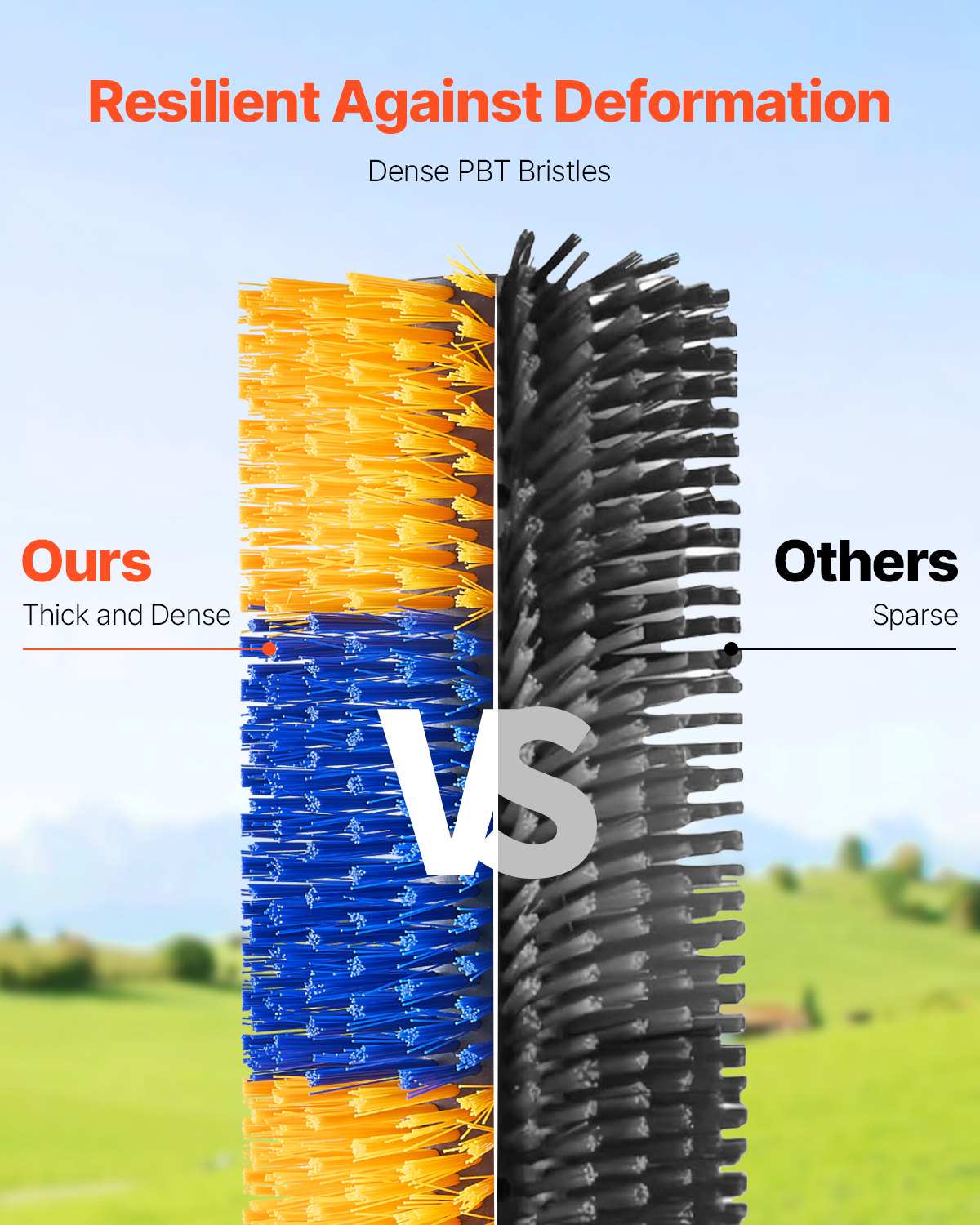 Livestock Scratching Brush, 6 Pcs Horse Brush with 12 Screws, 17.1 x 7.5 in Cow Scratcher, for Back Itch Relief & Keep Cleaning, Grooming & Scratching Post for Horse, Pig, Cattle Supplies