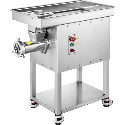 Meat Grinder, 22 Lbs/Min Capacity Electric Meat Grinders w/ Blade, Grinding Plate, Sausage Maker, Stainless Steel Commercial Meat Mincer for Kitchen Restaurant Butcher Store
