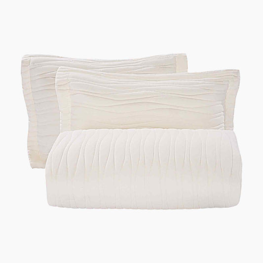 King Quilt Set, 3-Piece Lightweight Comforter, Microfiber King Size Bedding Set, Beige Bedspreads with 1 Quilt and 2 Pillow Shams, Lightweight Bedspread Coverlet Bedding Set, for All Season