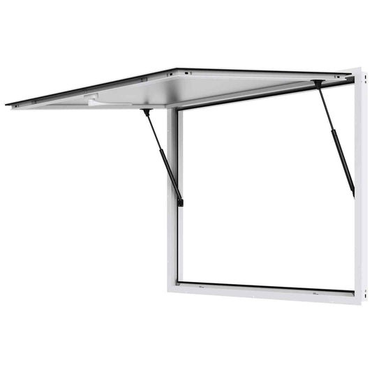 Concession Window for Food Truck, 48"x36" Aluminum Alloy Food Truck Service Window, Up to 85 Degrees Stand Serving Window with Awning Door & Drag Hook,  for Food Trucks Concession Trailers
