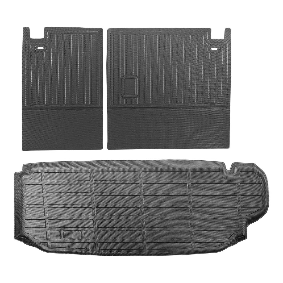 Cargo Mats Compatible with Toyota Kluger & Highlander 2020-2024, Custom Fit TPE Cargo Liner Set for SUVs, Trunk and Rear Back Seat Protector Replacement, Trunk Mat and Backrest Mats