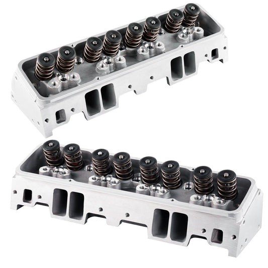 Engine Cylinder Head Assembly Replacement, Aluminum Engine Cylinder Head Kit, Compatible with Small Block Chevrolet Engines, SBC 327/ 350/ 383, Corvette, Camaro, Z06